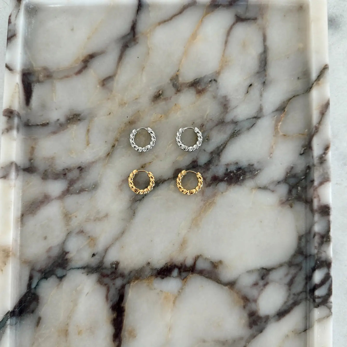 Ivory Hoops (Gold)