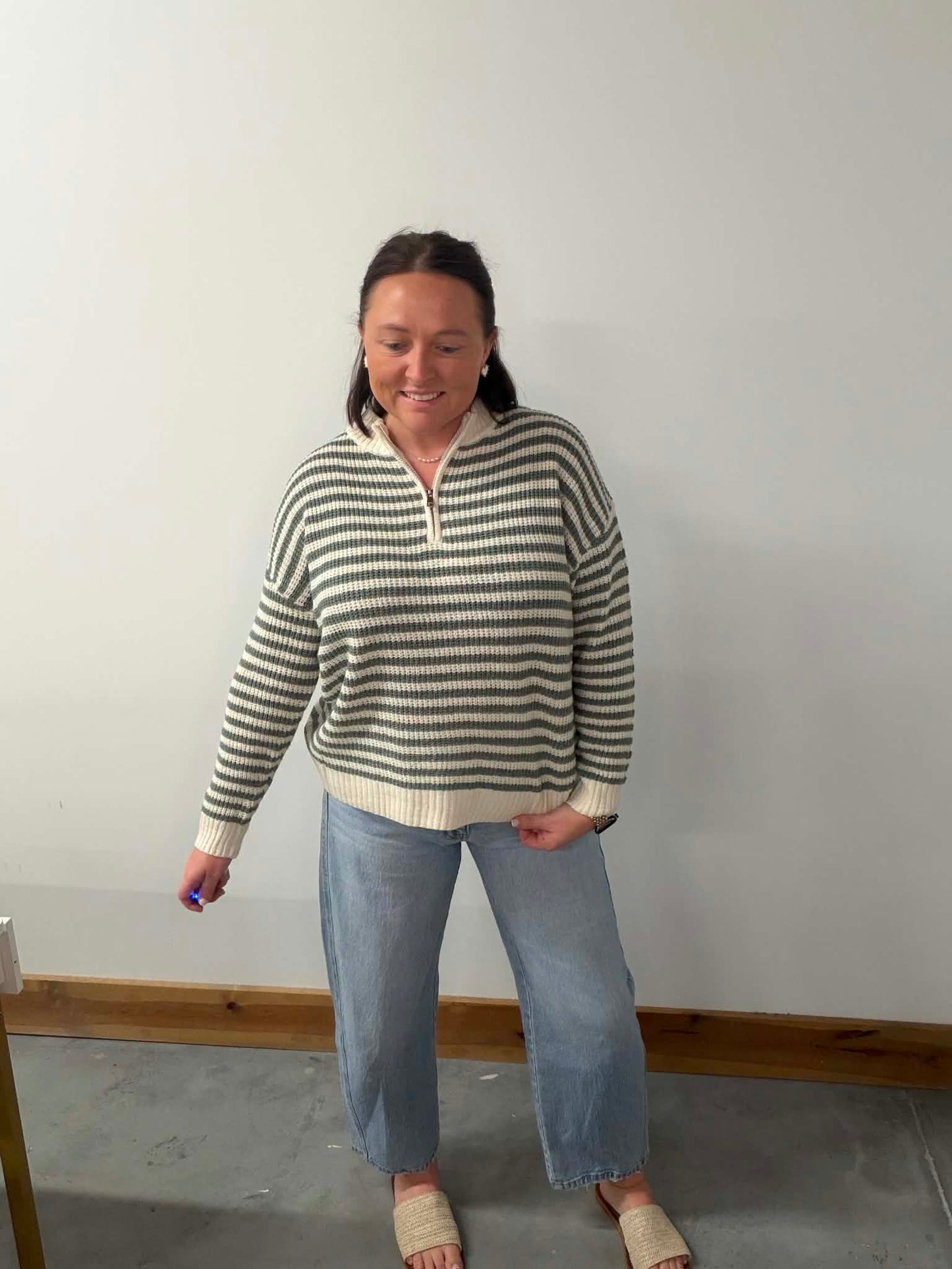 The Coastal Stripe Quarter Zip