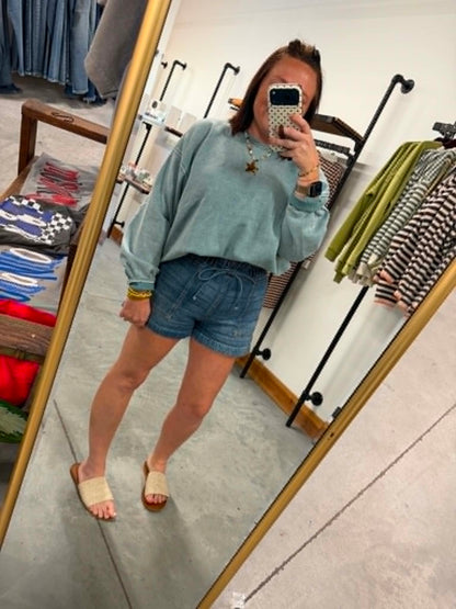 Everyday Oversized Sweatshirt - Ash Blue