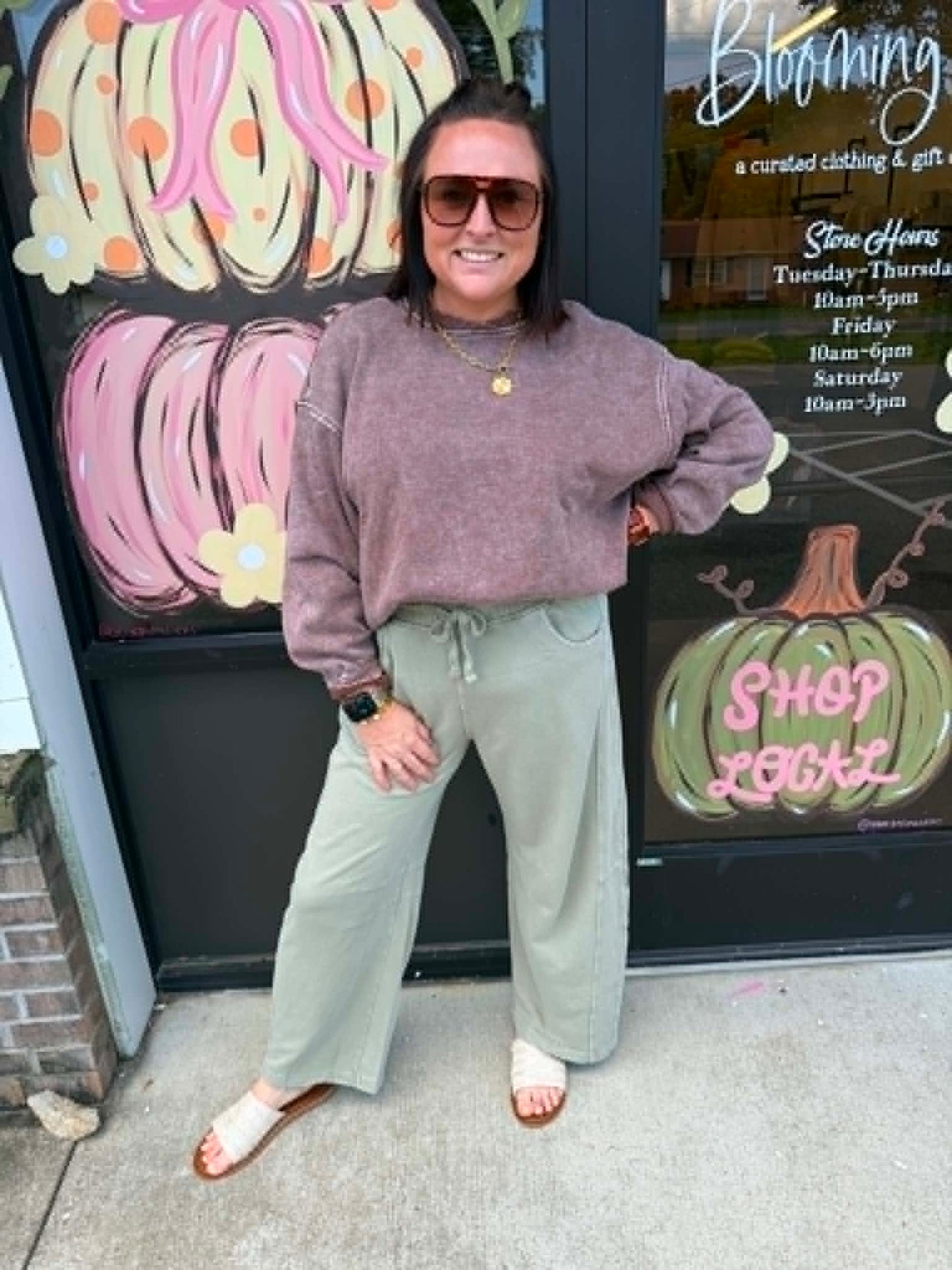 Everyday Oversized Sweatshirt - Brown