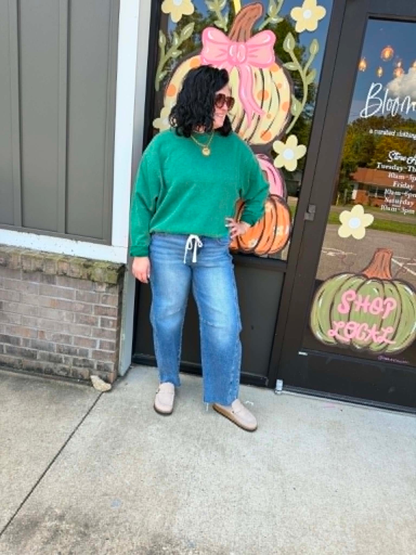 Everyday Oversized Sweatshirt - Hunter Green
