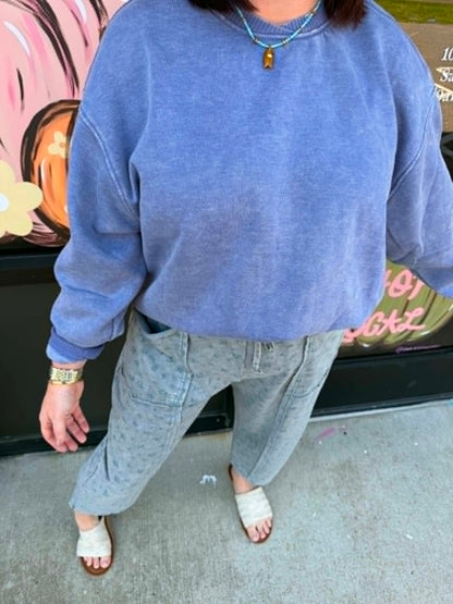 Everyday Oversized Sweatshirt - Denim