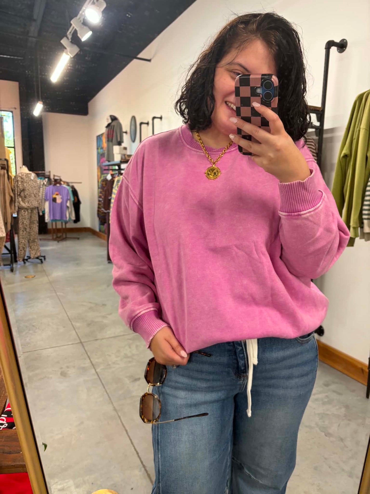 Everyday Oversized Sweatshirt - Rose