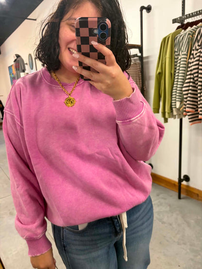 Everyday Oversized Sweatshirt - Rose
