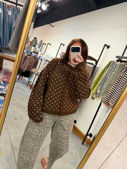 Cocoa Dot Cardigan