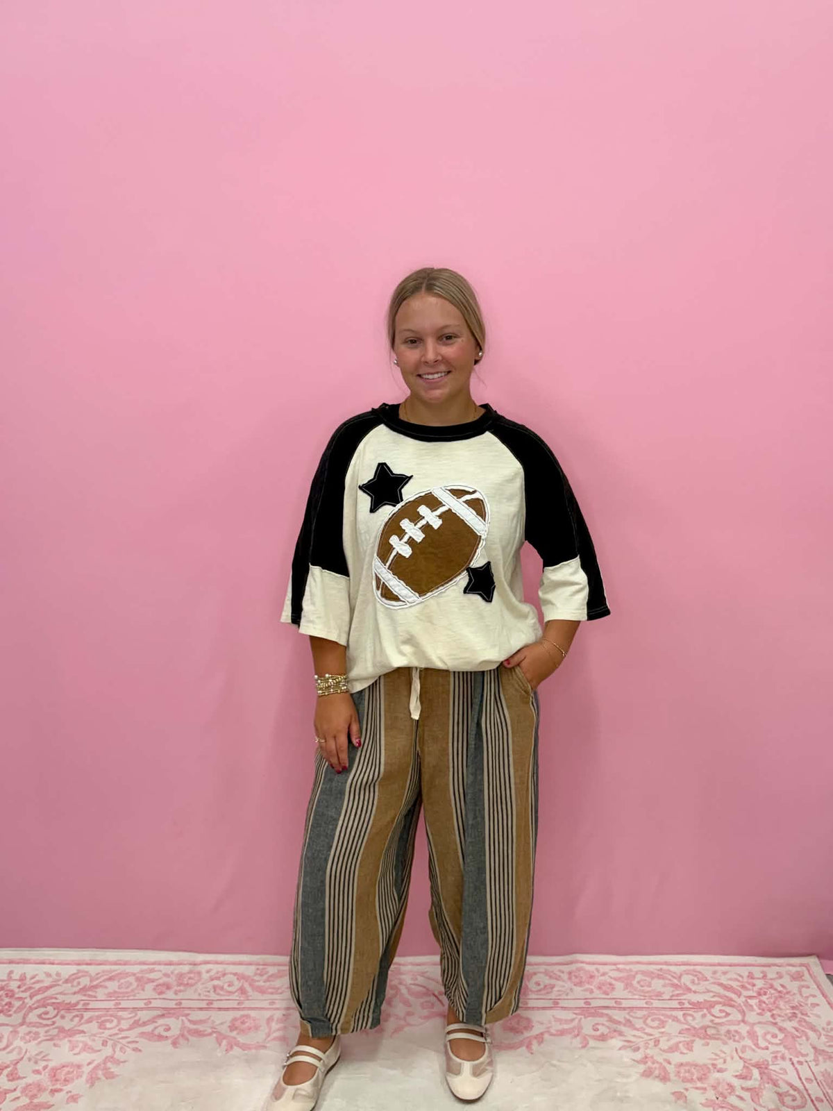 Autumn Striped Jogger Pants
