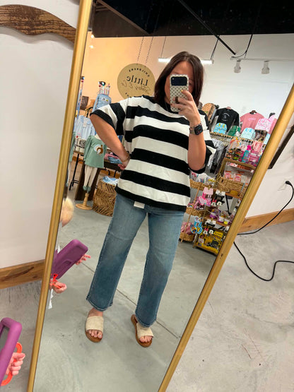 Cello Super High Rise Crop Dad Jean