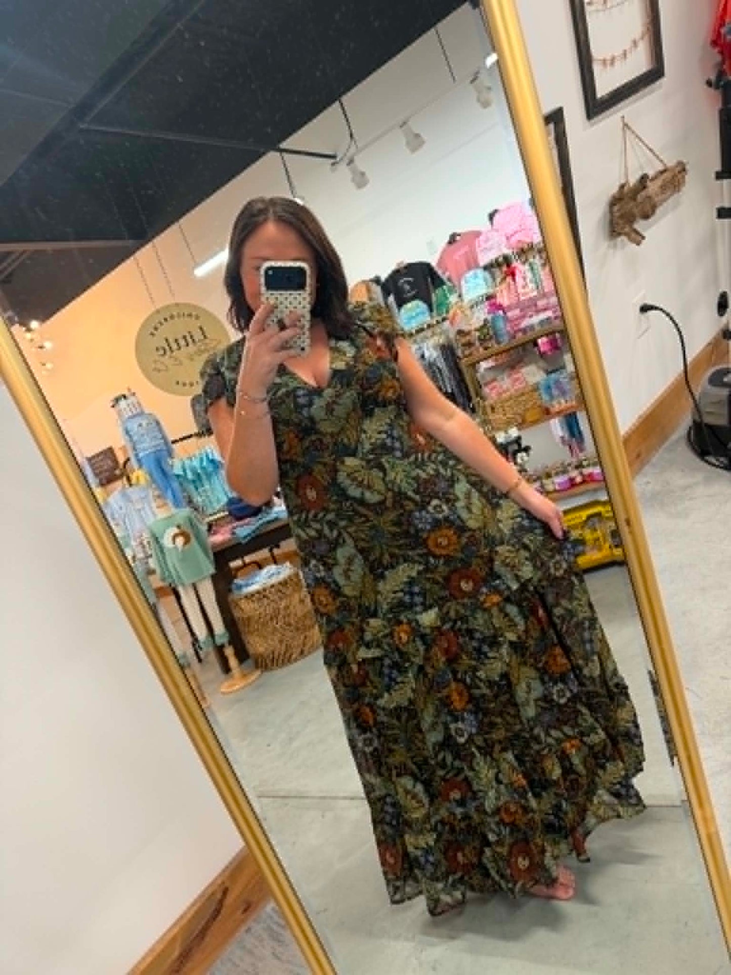 Floral Print Maxi Dress