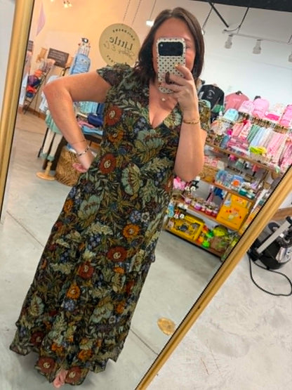 Floral Print Maxi Dress