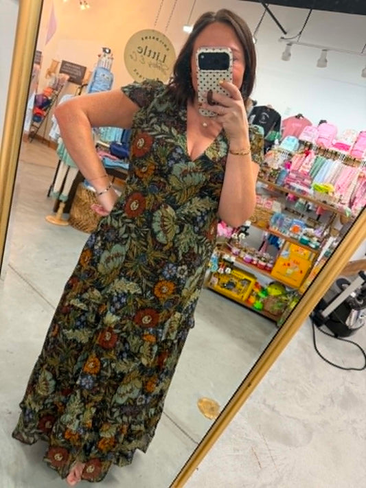 Floral Print Maxi Dress