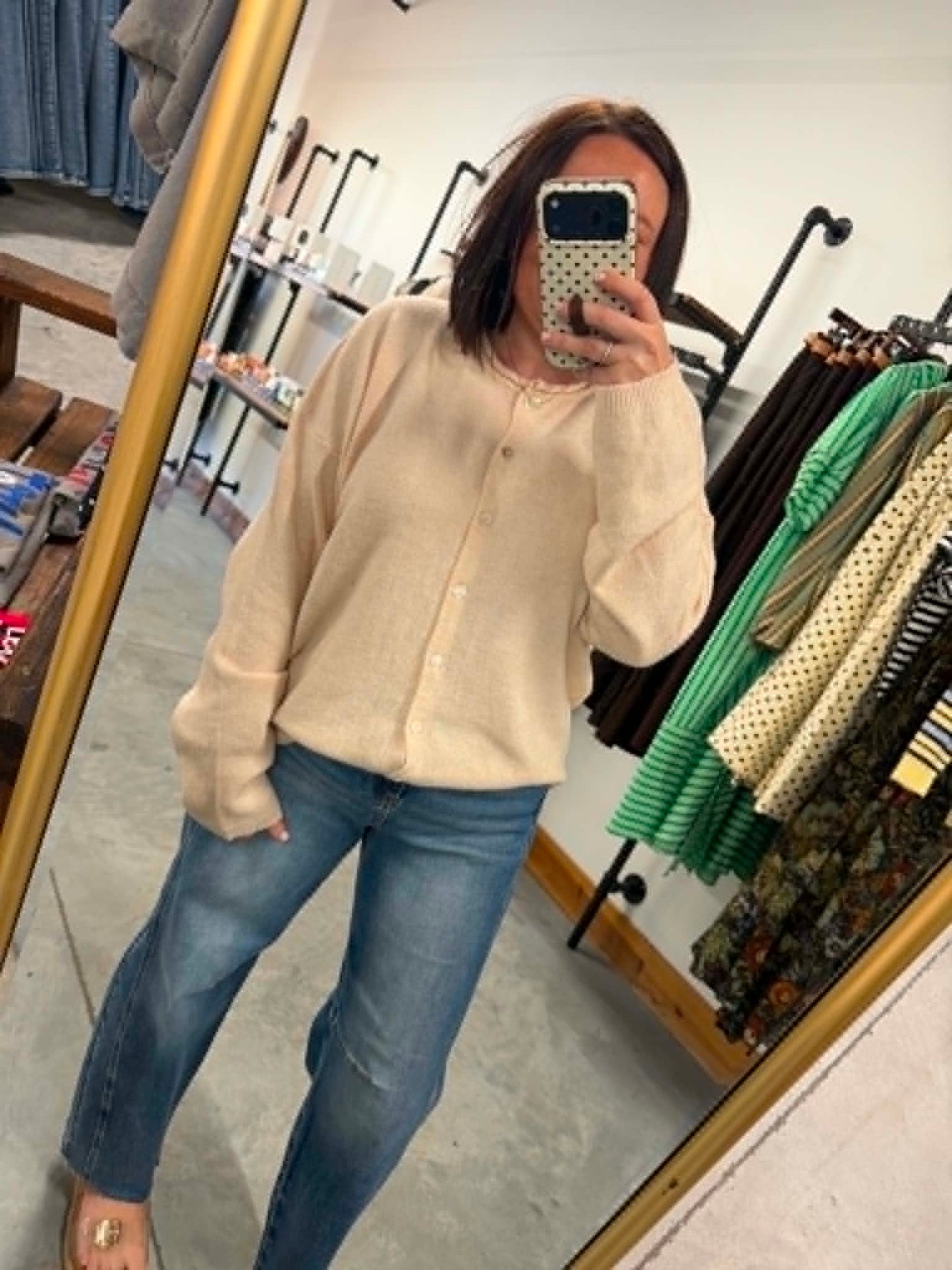 Oatmeal Cozy Girl Cardigan