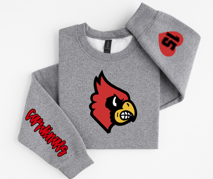 Mascot Heart Sleeve Sweatshirt