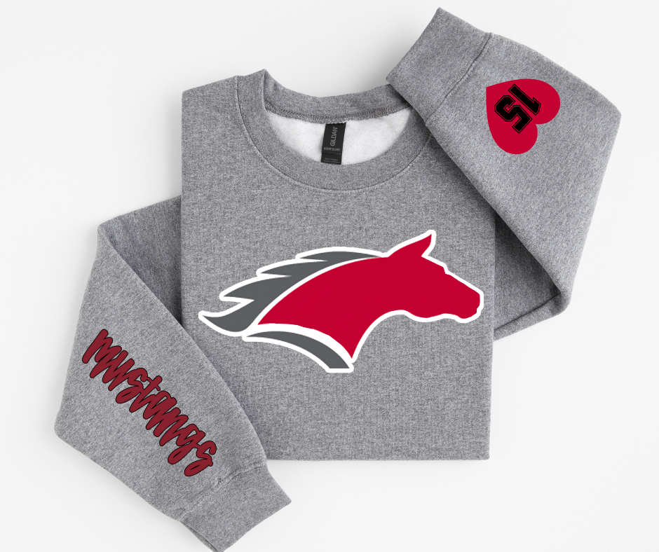 Mascot Heart Sleeve Sweatshirt