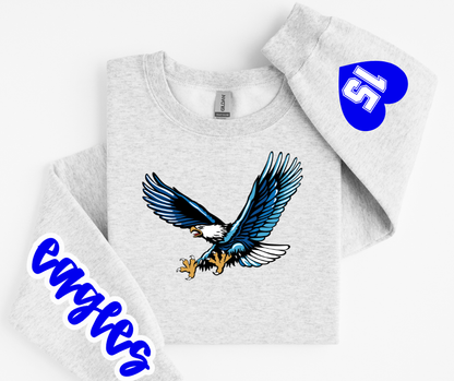 Mascot Heart Sleeve Sweatshirt
