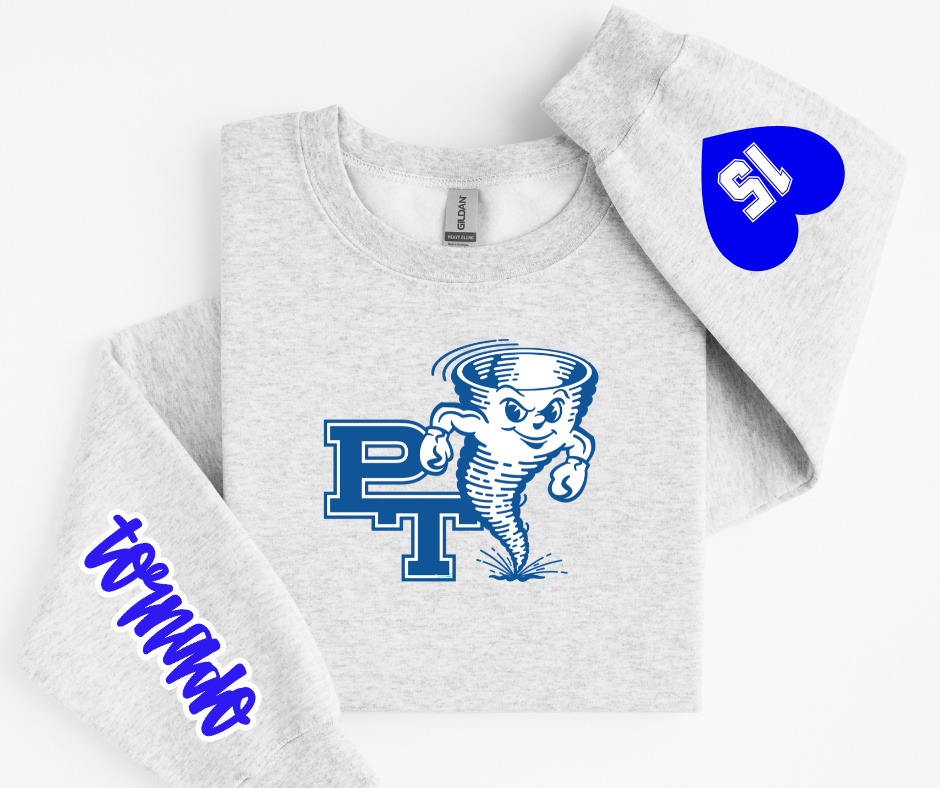 Mascot Heart Sleeve Sweatshirt