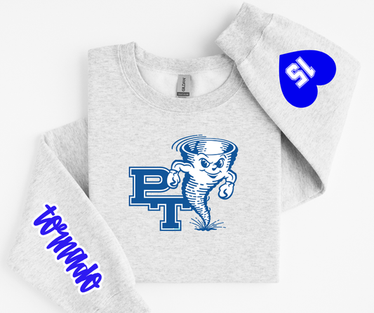 Mascot Heart Sleeve Sweatshirt