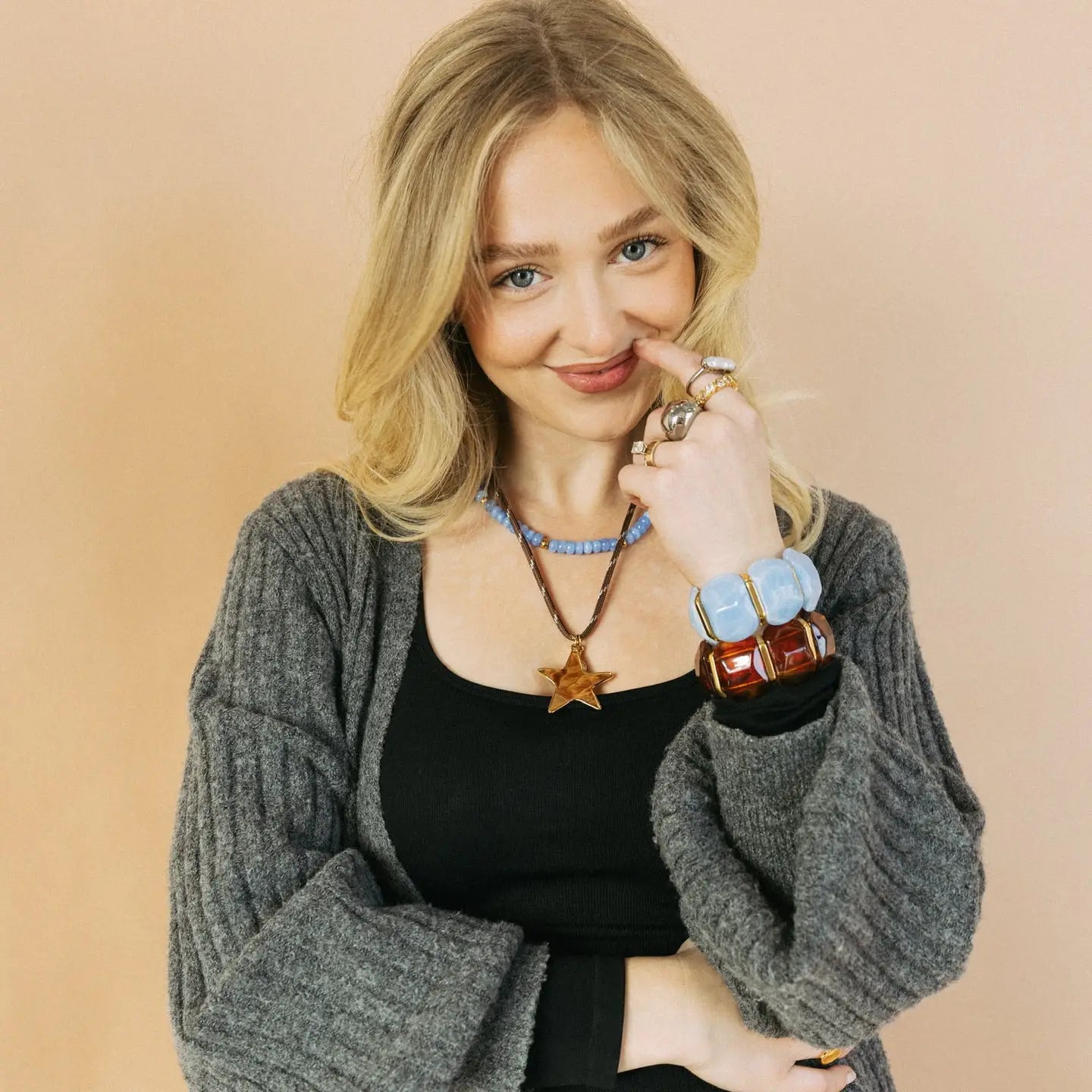 Emma Stretch Bracelet - Tortoise