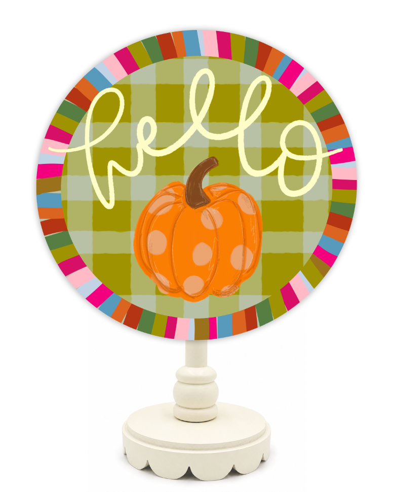 Hello Pumpkin Jewel Topper