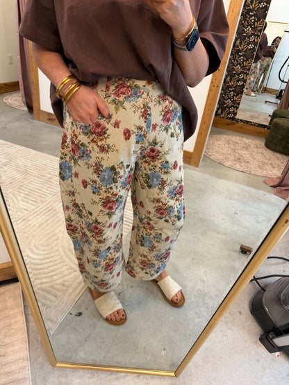 The Heirloom Rose Tapestry Pants