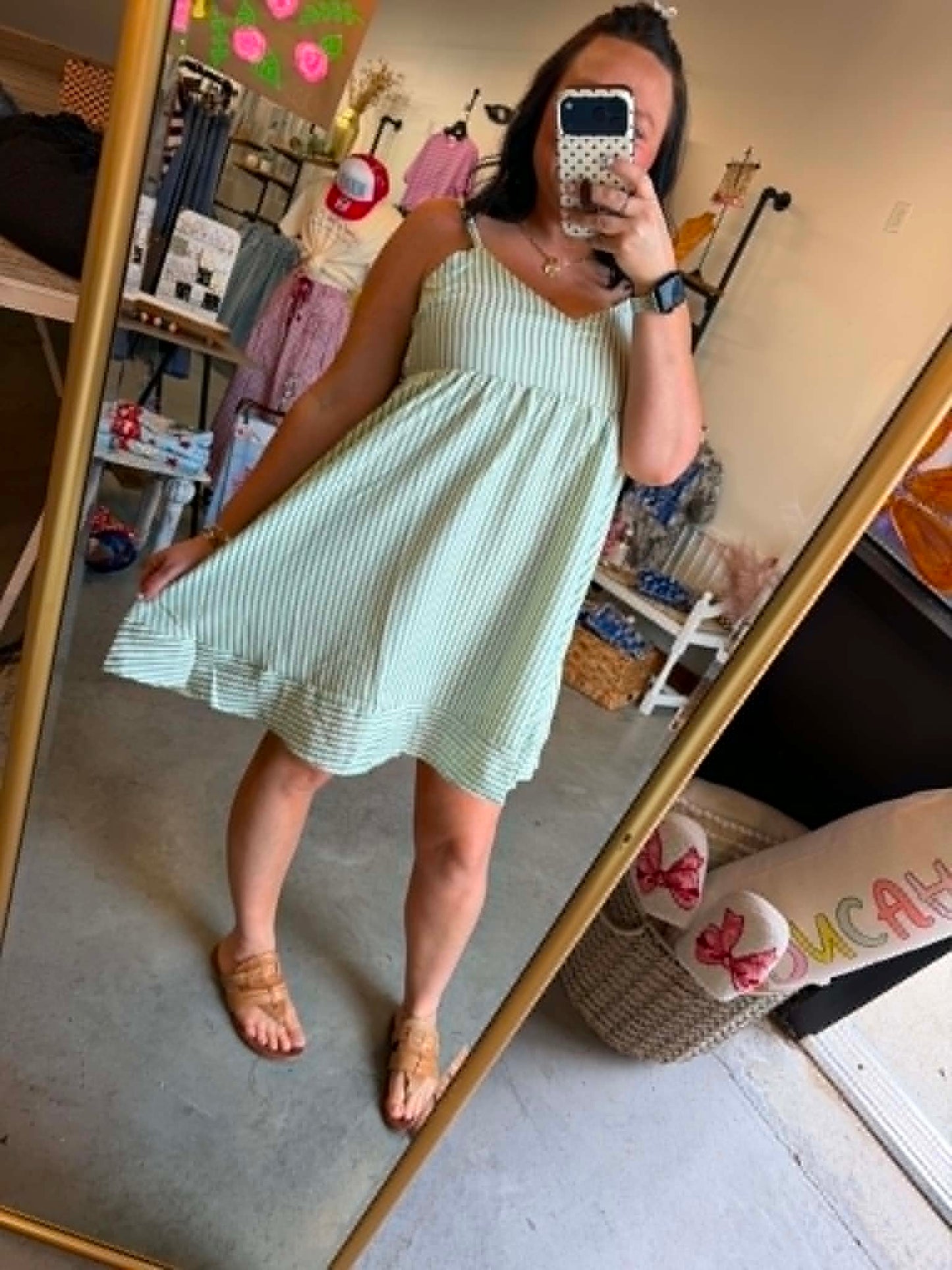 Green Bow Sundress