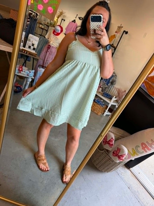 Green Bow Sundress