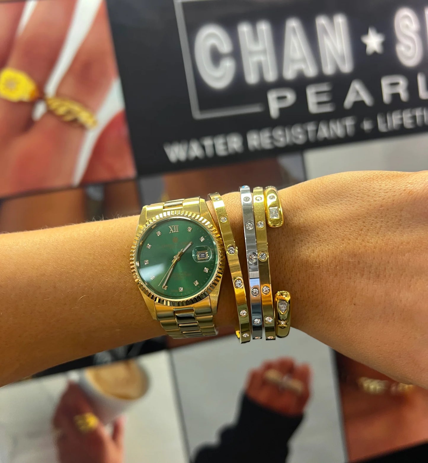 Glam Bangle - Silver