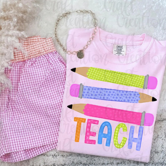 Teach Pencil Tee