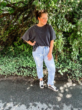 Load image into Gallery viewer, Casual Acid Wash Oversized Tee
