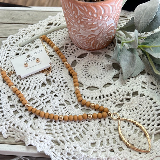 Wood Bead Necklace