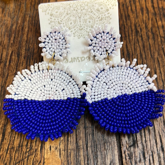 Seed bead disc Earrings