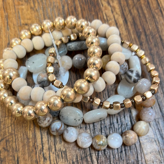 Neutral Bracelet Stack