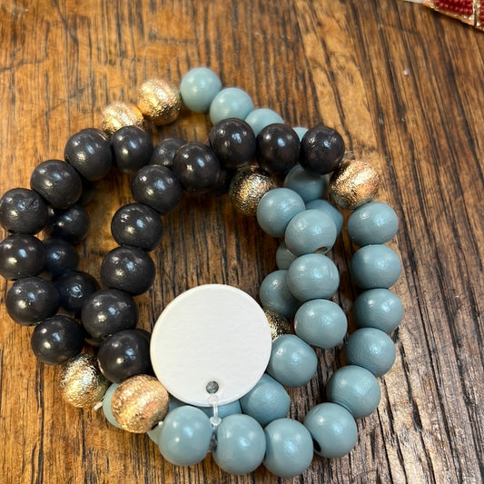 Blue Bracelet Stack