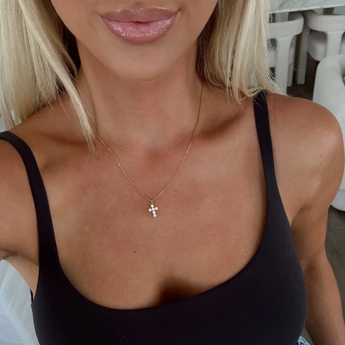 Joy Cross Necklace (Silver)