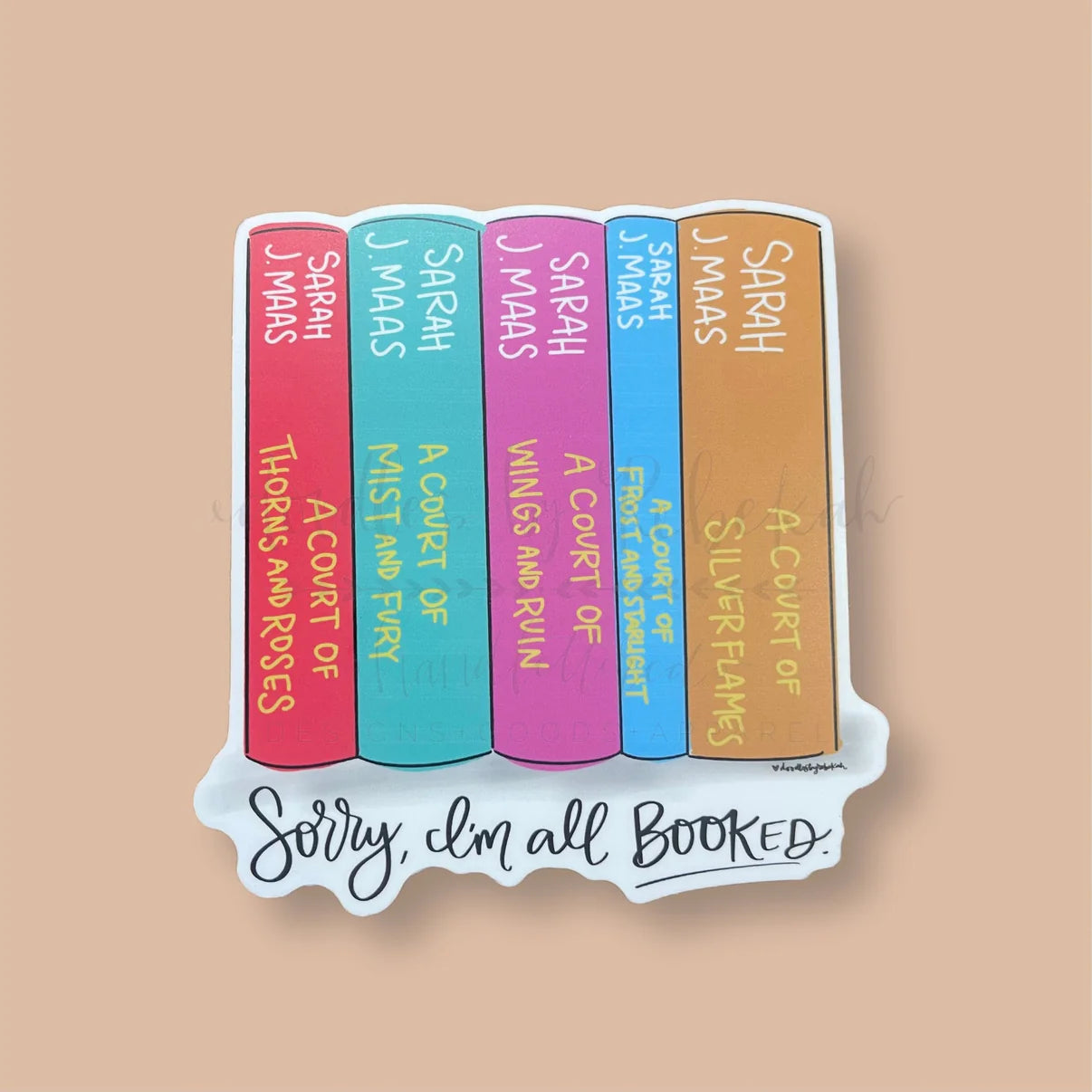 Sorry, I'm All Booked Sticker 2