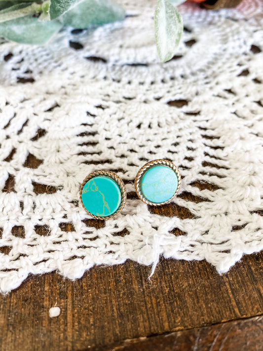 Simple Turquoise Studs