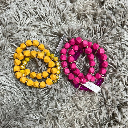 Wood and Acrylic Bracelet stack