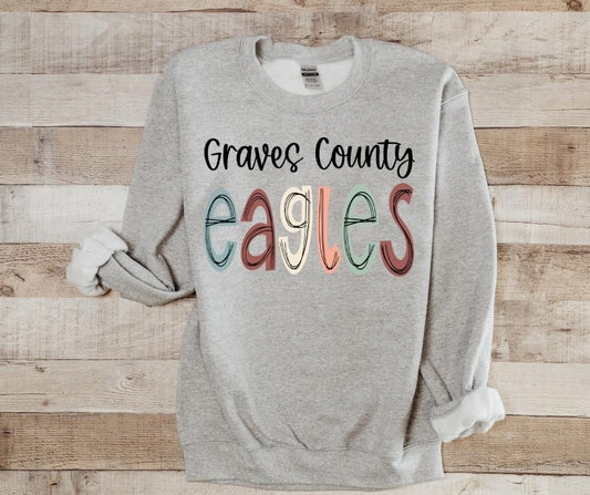 Boho lettering Mascot Sweatshirt