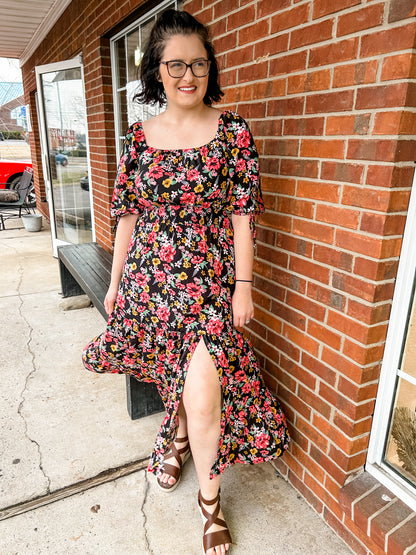 Daylight and Dark Midi Dress