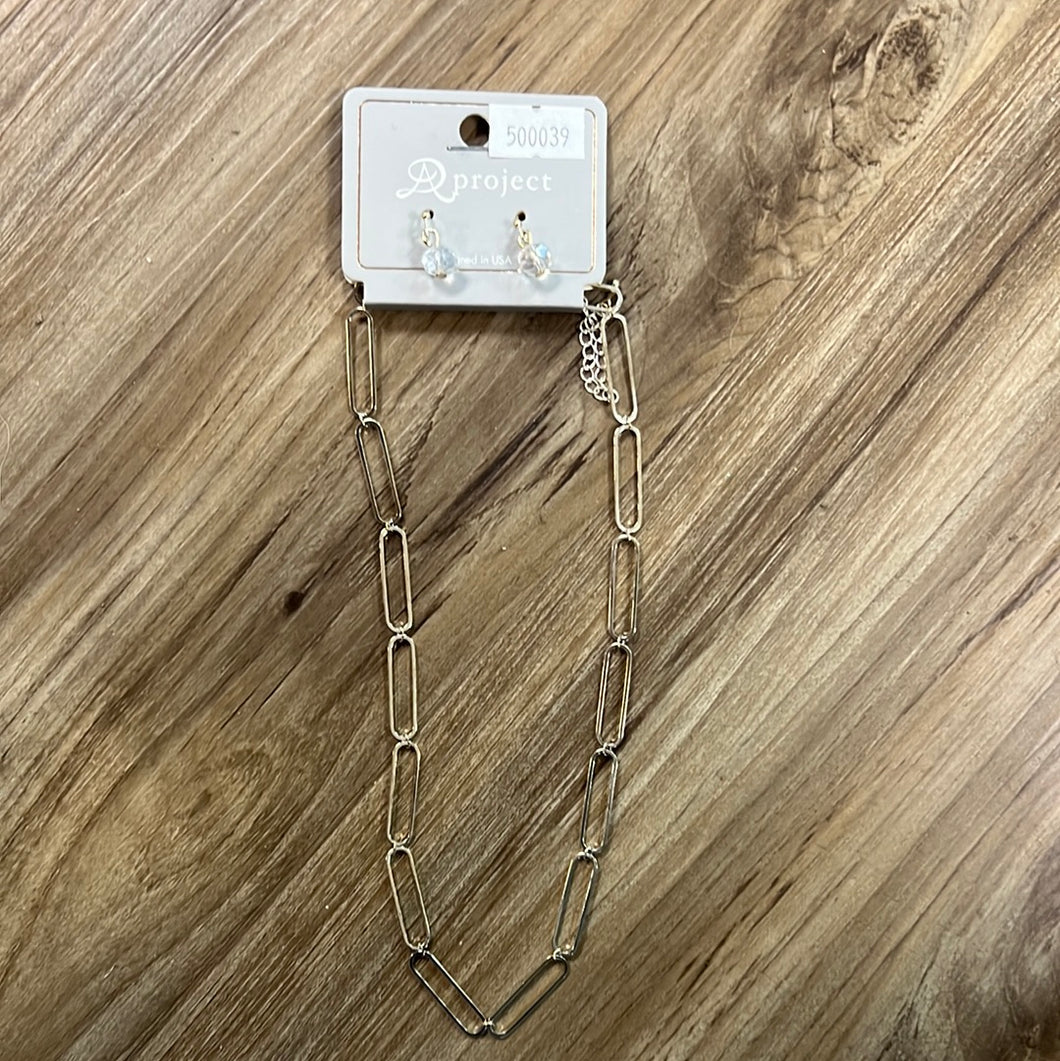 Paperclip Necklace Set