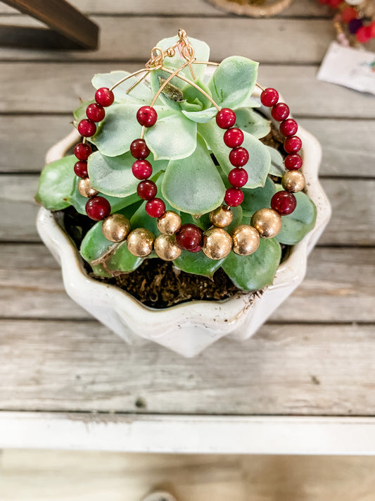 Cranberry Earrings