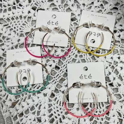 Touch of Color Hoops